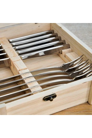 Zwilling Biftek Bıçak Seti 12 Parça Gri