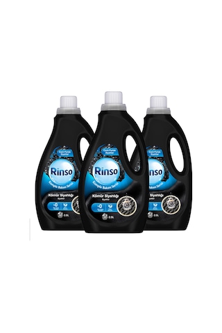Rinso Sıvı Çamaşır Deterjanı Kömür Siyahlığı Komple Bakım 2.5 L X3 Diğer