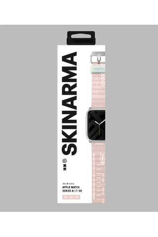 Watch 7 45mm Kordon Skinarma Shokku Silikon Strap Kayış Pembe Açık Pembe Açık