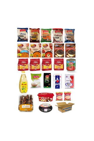 Kumanya Ramazan Erzak Gıda Kolisi 25 Parça Ekonomik Paket