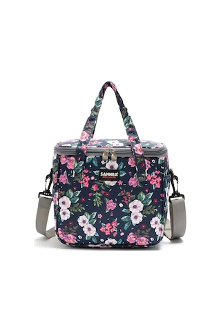 Yifomall Çiçek Desenli Yeniden Kullanılabilir Termal Öğle Yemeği Çantası - Yetişkinler İçin Pratik Ve Şık Seçenek Diğer