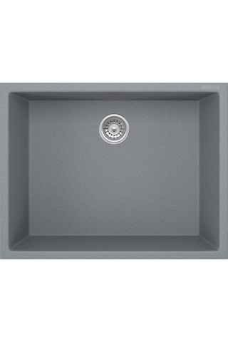 Real Gordion 58 Gri Granit Eviye K012 52.5 x 40 CM Tezgah Altı