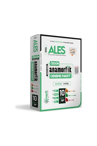 2026 ALES ÖSYM Çıkmış Soru 18li Tıpkı Basım ve 18li (10+8) Anamorfik Özgün Deneme Paketi TG Çözümlü