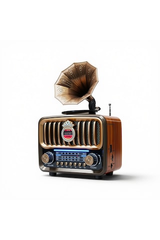 Rt-606 Gramafon Nostaljik Radyo,bluetooth Trend Nostalji Radyo