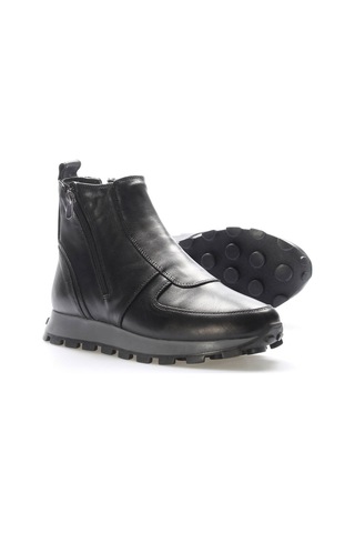 Hakiki Deri Kürklü Erkek Klasik Bot 154kma1712 Siyah