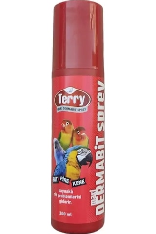 Terry Girist Kuşlar İçin Bit Pire Kene Spreyi 200 ML