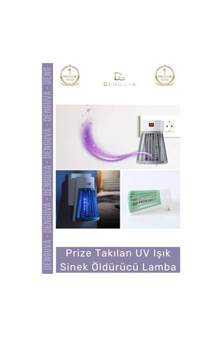 Sineköldürücü Yeni Sezonsessiz Tasarruflu Hijyenik Prize Takılan Uv Işık Sinek Öldürücü Lamba 1 W