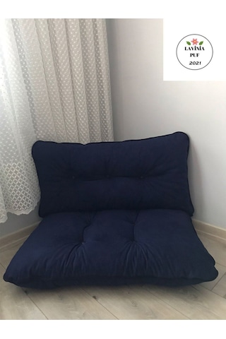 Petek Önü Palet Yer Minderi İkili Takım Lacivert Lacivert
