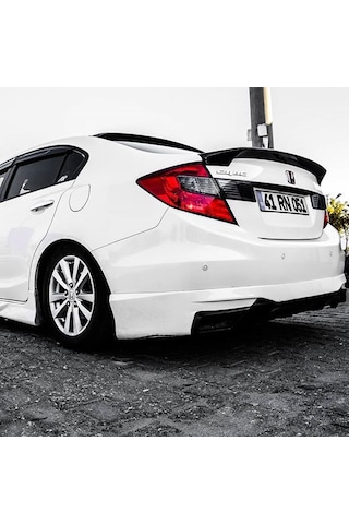 Honda Civic Fb7 Amerikan Spoiler - Bagaj Üstü - Abs Plastik - 2012+