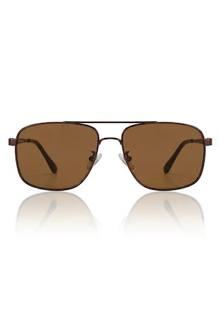Di Caprio Dc3053brwn Kahverengi Modern Square Polarize Camlı Erkek Güneş Gözlüğü