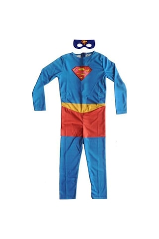 Gökmen Tekstil Süpermen Çocuk Kostümü Superman Kostüm Unısex Çok Renk