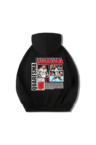 Brz Kids Unisex Çocuk Ricardo Quaresma Hoodie Siyah