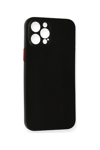 Newface - 85 - iPhone Uyumlu 12 Pro Max Kılıf Pp Ultra İnce Kapak - Csmo-tex - - Siyah