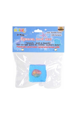 Deniz Kabuğu Temalı Squishy Stres Oyuncağı Mavi Mavi