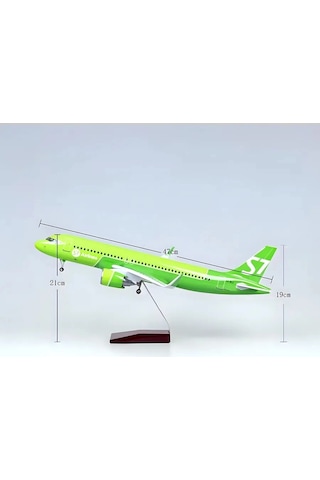 1/80 Ölçek Airbus A320 Neo S7 Airlines 47 Cm Model Uçak
