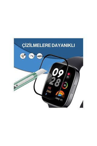 Xiaomi Redmi Watch 3 Uyumlu 3d Cam Full Ekran Koruyucu
