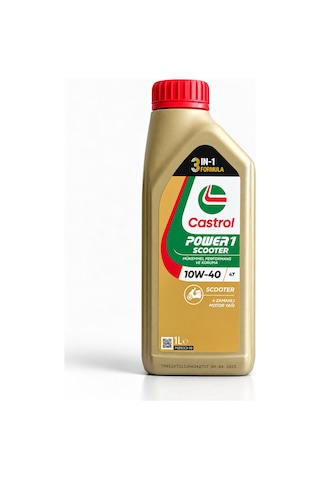 Castrol Power1 Scooter 10w-40 4t 1l + Scooter Gear 80w-90 Bakım Seti