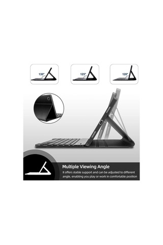 Dancemonkey Samsung Tab S6 Lite 2022 İçin Kullanışlı Bluetooth Klavyeli Kılıf - Yeşil