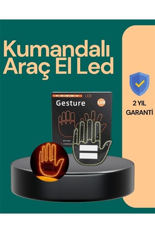 Kablosuz Kumandalı Led Jest Işığı - 3 Modlu Araba Arkası Mesaj Işığı, 203 Led İle Yüksek Parlaklık Çok Renkli