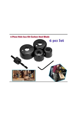 6 Parça Profesyonel Panç Seti Ahşap Kartonpiyer Sunta Alçıpan Del