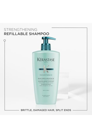 Kérastase Resistance Bain Force Architecte Onarıcı Şampuan 500 Ml Beyaz
