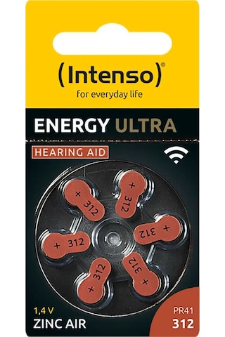 Intenso Energy Ultra A312 İşitme Cihazı Pili 6'lı