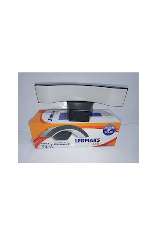 Ledmaks Siyah Led Yarım Ay Aplik 6500k Beyaz Işık