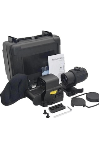 558 G-43 Taktikal Profesyonel Reddot Ve Yakınlaştırıcı Magnifier Siyah