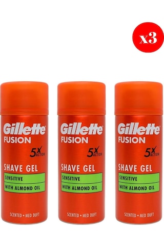 Gillette Fusion5 Ultra Sensitive Traş Jeli 75ml X3 Adet Gillette Fusion5 Ultra Sensitive Traş Jeli 75ml X3 Adet