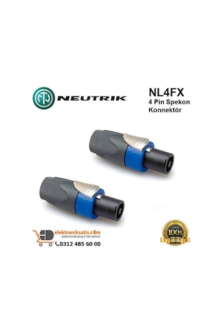 Neutrik Nl4Fx 4 Pin Spekon Konnektör