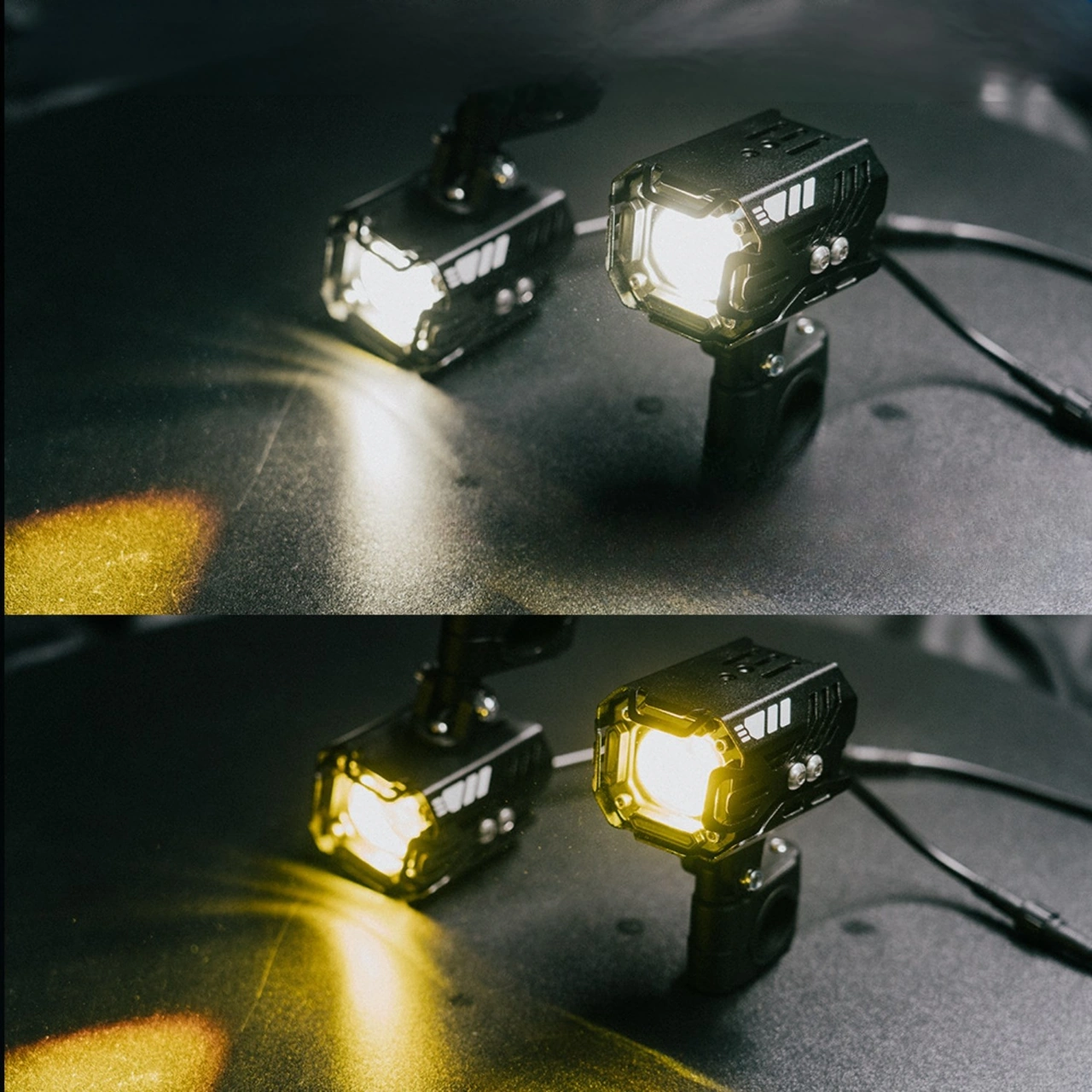 Motosiklet Led Sis Farı Seti 5 Mod Yüksek Performans Kablo Kumanda Ve Ayaklı Set Kolay Montaj Lamba