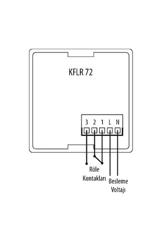 Krk Kflr-72 ,72x72 220vac Röle-1a1k Flaşör Zaman Röle