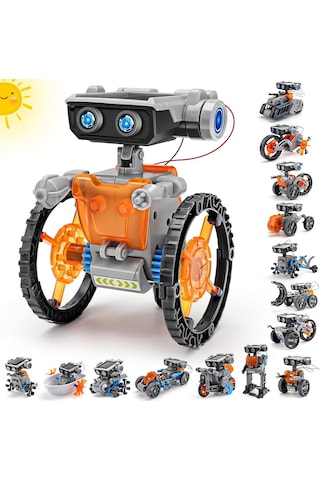Sillbird 15'i 1 Arada Güneş Enerjili Robot, 8+ Yaş Çocuklar Için Eğitici Stem Oyuncak Akıllı Oyuncaklar