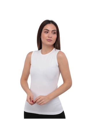 Lukitus Elit 2201 Pamuk Elastan Kolsuz Body Beyaz 2 Adet