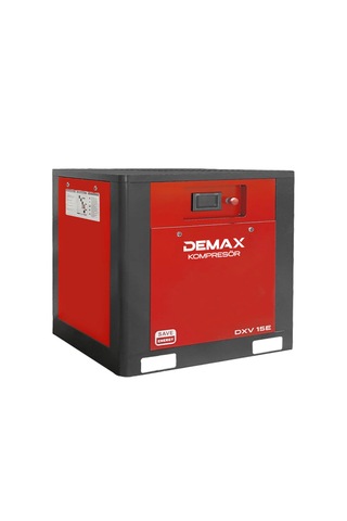 Demax 15 Hp İnventörlü Vidalı Hava Kompresörü Tek Makine