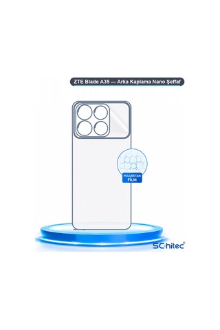 Schitec Zte Blade A35 Uyumlu Arka Yüzey Hidrojel Koruyucu Film 41781924