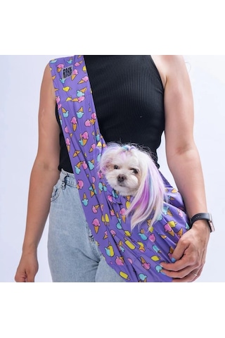 Pawstar Ice Cream Crossbody Küçük Irk Köpek Çapraz Taşıma Çantası