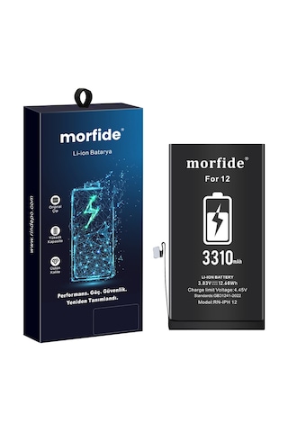 Morfide Apple Uyumlu iPhone 12 / 12 Pro 3310mah Yüksek Kapasiteli