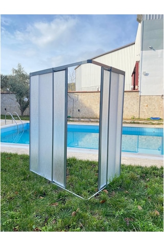 Blackline Kromaj Renk Mika Köşe Duşakabin Özel Üretim 110 x 100 CM