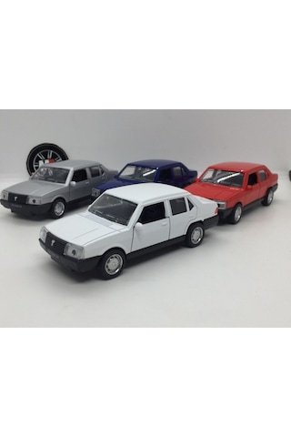 1/32 Ölçek Tofaş Şahin Metal Araba Sesli Işıklı 13 Cm Gri