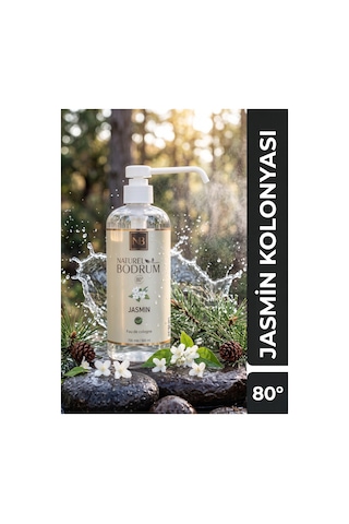 Jasmin Beyaz Yasemin Kolonyası 500 Ml Pompalı Sprey Başlıklı 8'li Paket 80 Kurumsal Koli