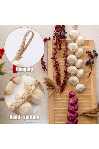 Yapay Soğan Salkımı Süs Sahte Beyaz Soğan Yapay Meyve Sebze