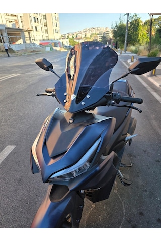 Motocam Kuba Vizy 50 Ön Cam 2025-2026 Model 43cm Siyah Renkli Sportif