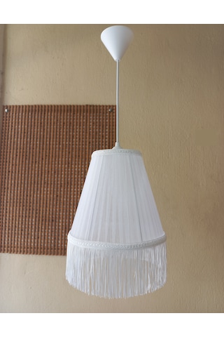 N-60 Beyaz Organze Yatak Odası Çocuk Ve Bebek Odası Avize Beyaz Beyaz