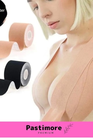 Premium Suya Terlemeye Dayanıklı Göğüs Sabitleyici Şekillendirici Dikleştirici 5cm 5 Metre Bant Çok Renkli
