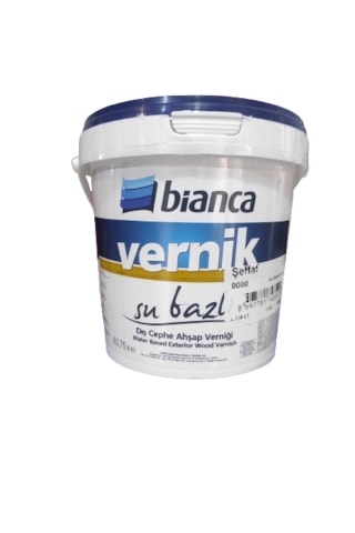 Bianca Su Bazlı Dış Cephe Ahşap Verniği Parlak 0.75 Lt
