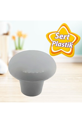 Sert Plastik Mantar Düğme Kulp Gri Dolap Mobilya Mutfak Dolabı Çekmece Kapak Kulpu Kulbu