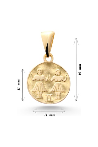 Sefa Gold 14 Ayar Altın İkizler Burcu Kolye Ucu