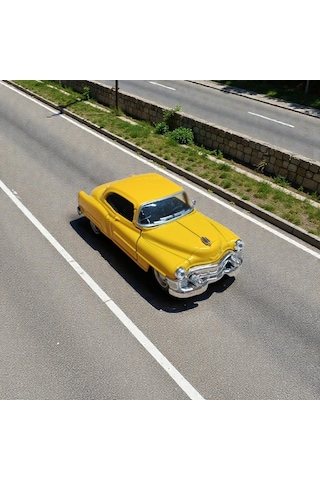 1953 Cadillac Serıes 62 Coupe Diecast Sarı Çek Bırak Model Araba Diğer