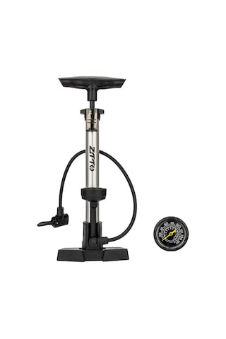 Mufunye Alüminyum 160psı Yüksek Basınçlı Hava Pompa, Presta-schrader Valfli, Bisiklet-araba Toplastırabilen, Dayanıklı Gümüş